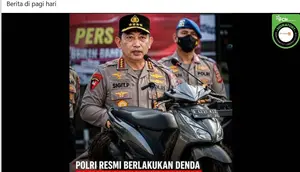 Cek Fakta: Klarifikasi Polri Denda Rp 250 Ribu Jika Ban Motor Gundul