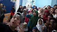 Ngabuburit Seru bersama Saaih Halilintar di Panti Asuhan Putri Siti Walidah - Pisangan, Jakarta Timur, Senin (19/6).