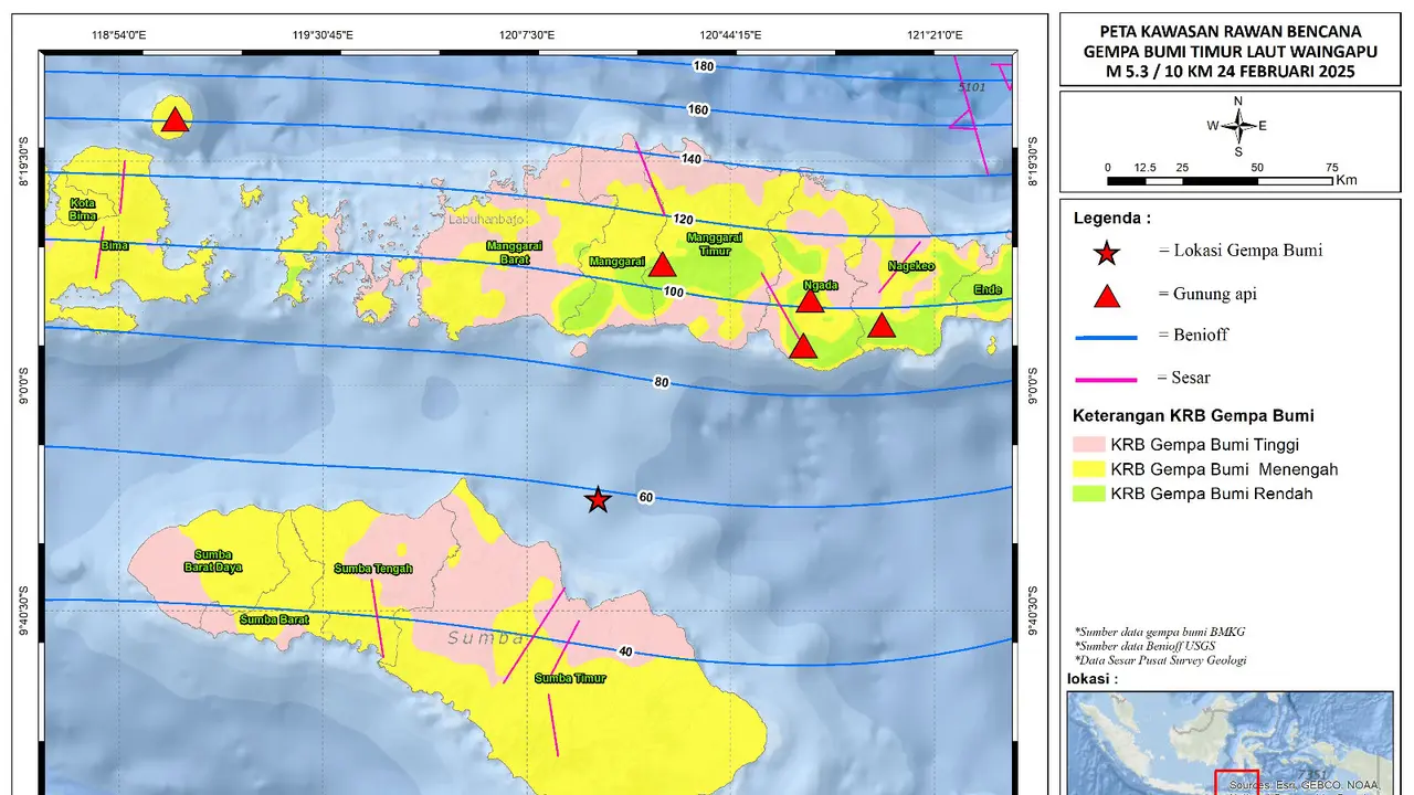 peta gempa