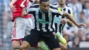 <p>Newcastle melepas 12 tembakan dan Arsenal bikin 10 percobaan. Arsenal berhasil tampil lebih efektif. (AP Photo/Jon Super)</p>