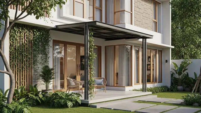 4 Model Kanopi Teras Rumah Kecil dengan Tampilan Clean dan Mewah, Kenali Karakteristiknya