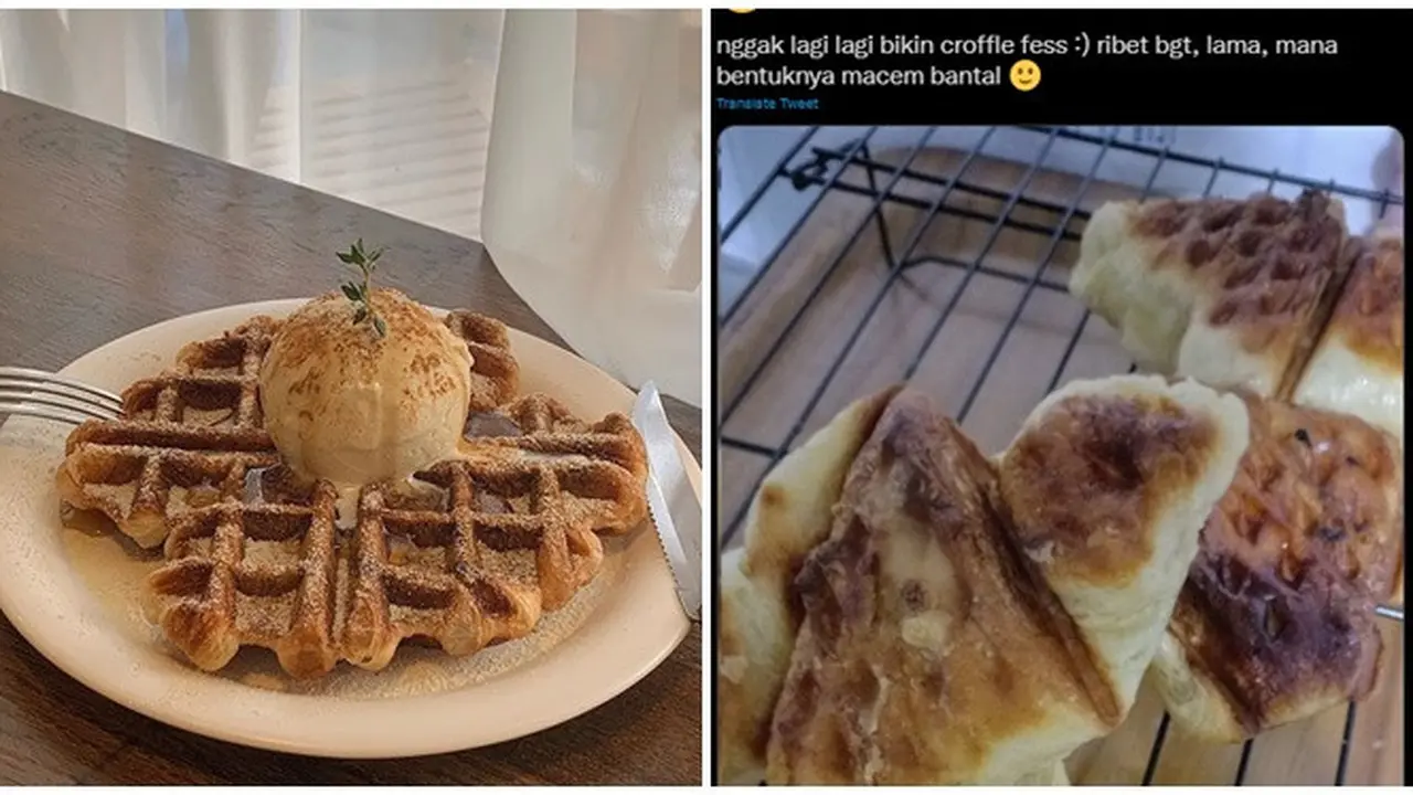 7 Croffle Gagal yang Bentuknya Jauh dari Ekspektasi Ini Bikin Senyum Miris