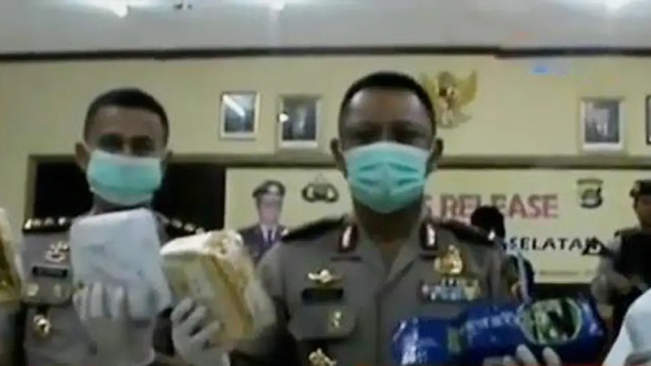 Polisi Gagalkan Penyelundupan Sabu Seberat 24 Kg