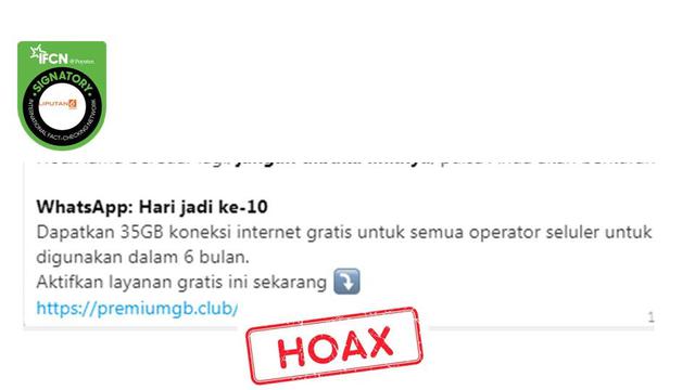 Cek Fakta Hoaks Whatsapp Bagikan Kuota Internet Gratis Cek Fakta Liputan6 Com