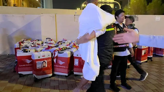 Jemaah haji Indonesia tiba di Makkah dari Madinah. (Foto: Kemenag)
