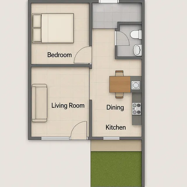 Desain Rumah Minimalis 6x8