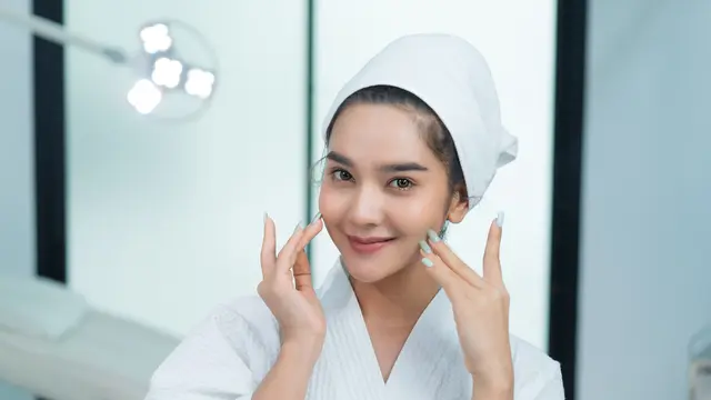 Ilustrasi wajah bebas jerawat