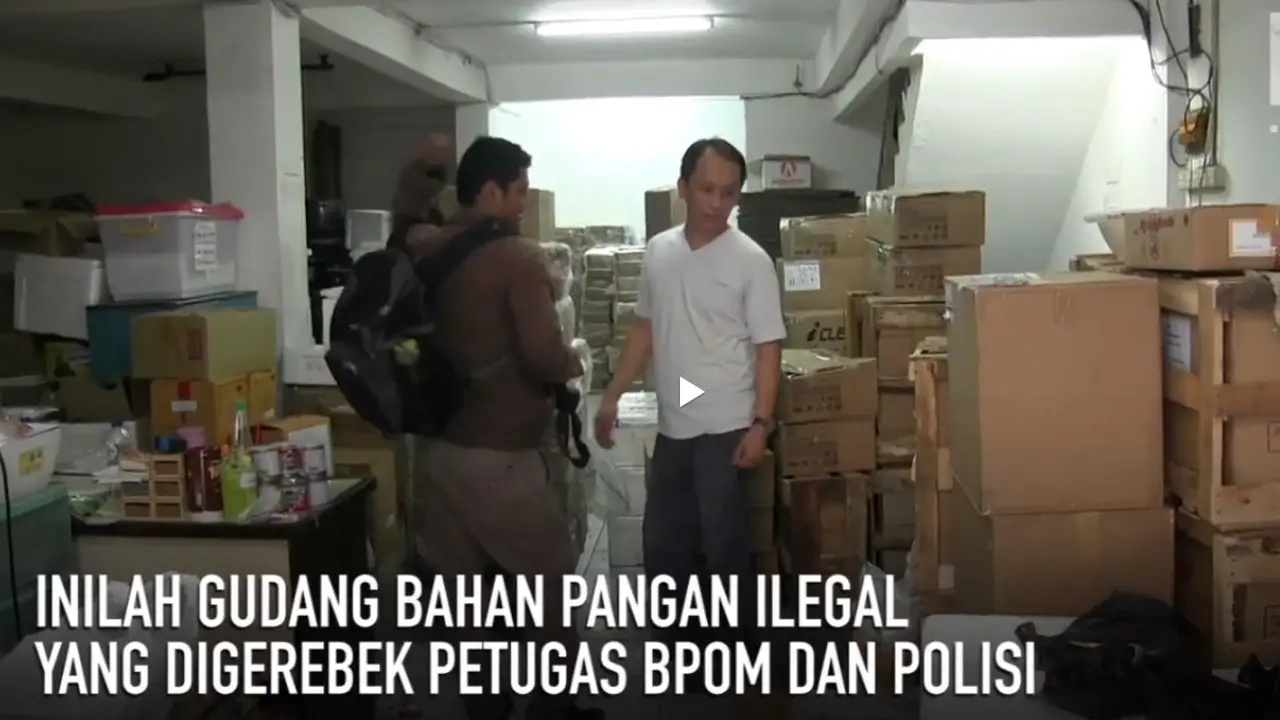 gudang pangan ilegal, bpom