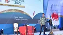 Presiden Joko Widodo (Jokowi) usai menyampaikan pidato saat puncak peringatan Hari Pers Nasional di Kabupaten Deli Serdang, Provinsi Sumatra Utara, Kamis (9/2/2023). Turut hadir dalam acara itu ialah jajaran menteri Kabinet Maju, jajaran pimpinan lembaga negara, duta besar sahabat dan insan pers dari seluruh daerah. (FOTO: Biro Pers Istana Kepresidenan/Agus Suparto)