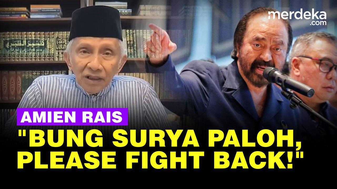 VIDEO: Amien Rais Minta Surya Paloh Serang Balik Pemerintah soal Korupsi Johnny Plate
