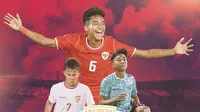Timnas Indonesia - Evandra Florasta, Putu Panji, Zahaby Gholy (Bola.com/Adreanus Titus)