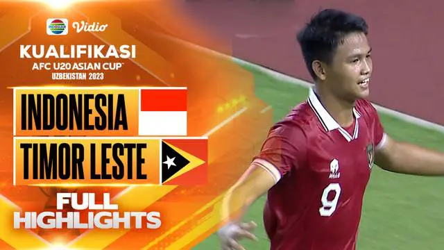 Berita video highlights Kualifikasi Piala Asia U-20 2023 pertandingan antara Timnas Indonesia U-20 melawan Timor Leste, Rabu (14/9/2022) malam WIB.