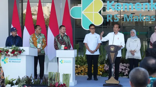 Presiden Jokowi Resmikan Rumah Sakit Kemenkes Makassar yang Dibangun PTPP