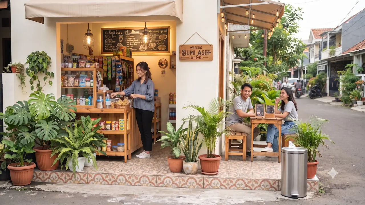 Cara Membuat Warung Depan Rumah Terlihat Menarik