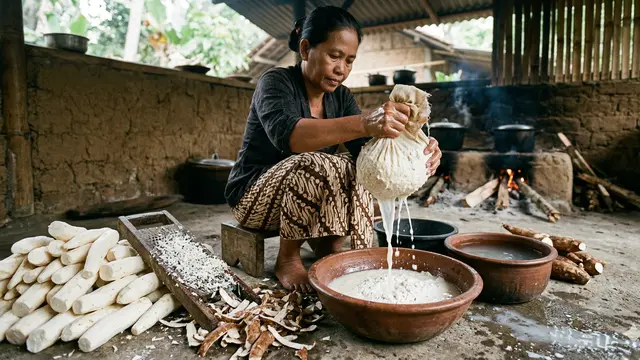 Cara Membuat Kantong Biodegradable dari Singkong (Foto: Gemini AI)