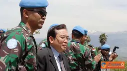 Citizen6, Lebanon: Kedatangan dubes dan rombongan di sambut oleh Komandan Kontingen Indonesia, Kolonel Pnb Yulianta, Wadan Sektor Timur Unifil Kolonel Laut (E) Joko Edi S beserta para staf (Pengirim: Badar)