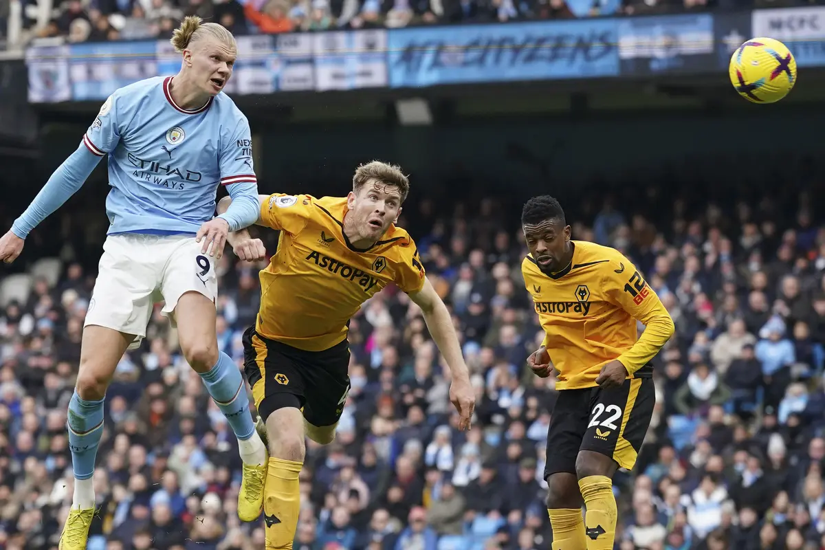 Foto: Belum Genap Semusim di Manchester City, Mesin Gol Haaland Salip Rekor Hattrick Ronaldo dan Van Nistelrooy di Liga Inggris