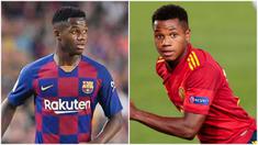 Bocah ajaib milik Barcelona, Ansu Fati, kembali mencatatkan namanya di buku rekor. Kali ini, jebolan La Masia itu mencetak rekor sebagai pemain termuda yang mampu mencetak gol bagi Timnas Spanyol. Berikut ini kami rangkum lima rekor sensasional Ansu Fati.