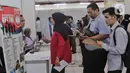 Gelaran bursa kerja yang digelar di Pusat Perbelanjaan Thamrin City, Tanah Abang hingga Kamis (13/3/2025). (Liputan6.com/Angga Yuniar)