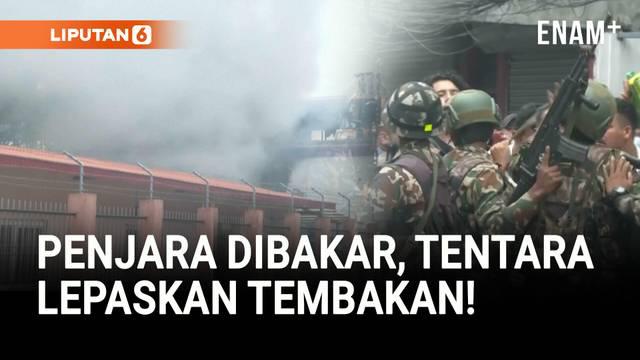 Situasi di Kathmandu, Nepal, kembali memanas setelah para narapidana di penjara utama ibu kota berusaha kabur dengan membakar bangunan sel dan rumah penjaga, Rabu (10/9).