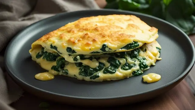 omelet telur goreng sayur
