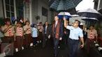  Menteri Kehakiman Australia Michael Keenan tiba di Lapas Cipinang, Jakarta, Rabu (1/2). Kunjungan untuk Investasi yang diberikan pemerintah Australia untuk modernisasi sistem lapas dan meningkatkan kondisi para tahanan. (Liputan6.com/Helmi Afandi)