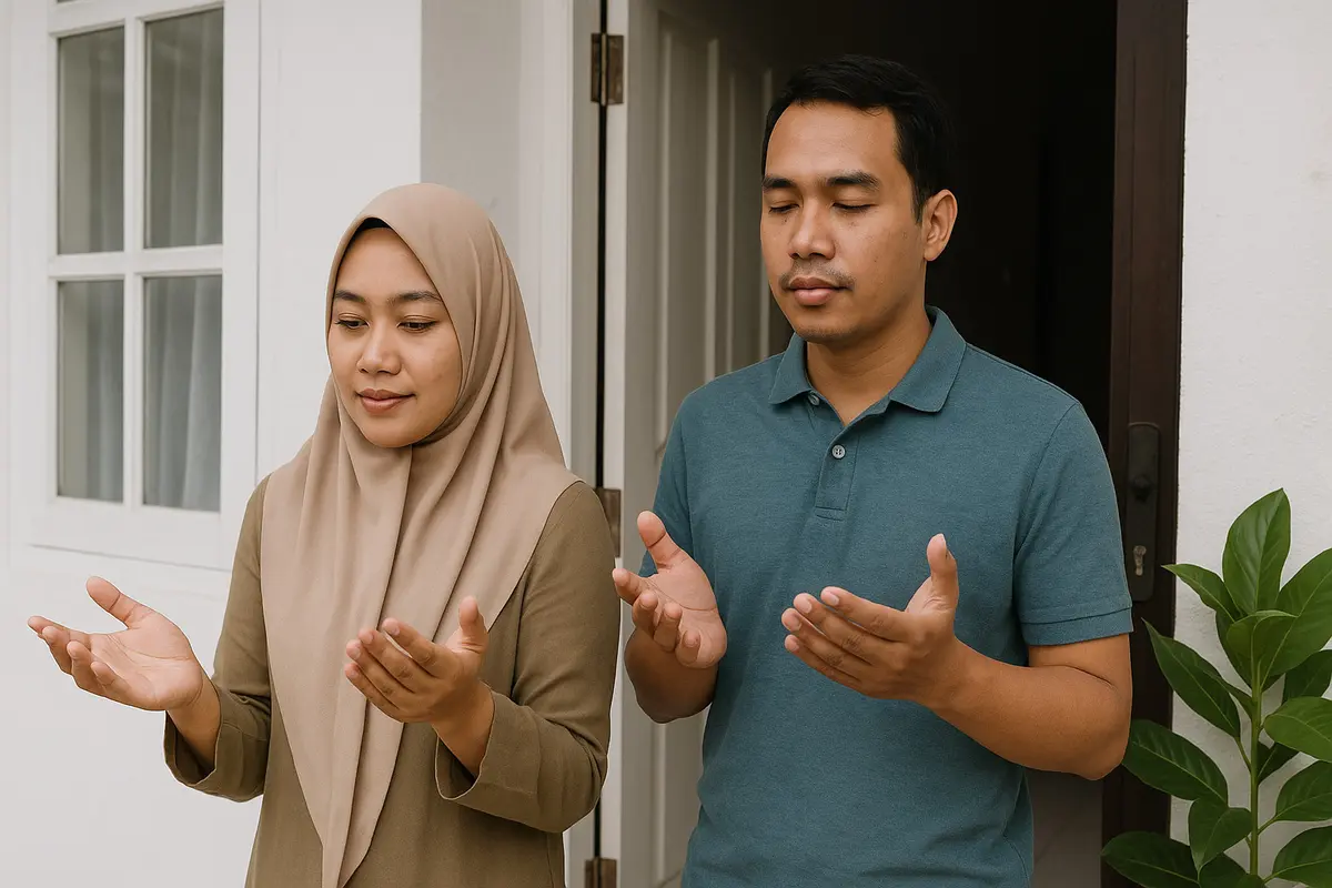 Doa keluar rumah (Foto: ChatGPT)