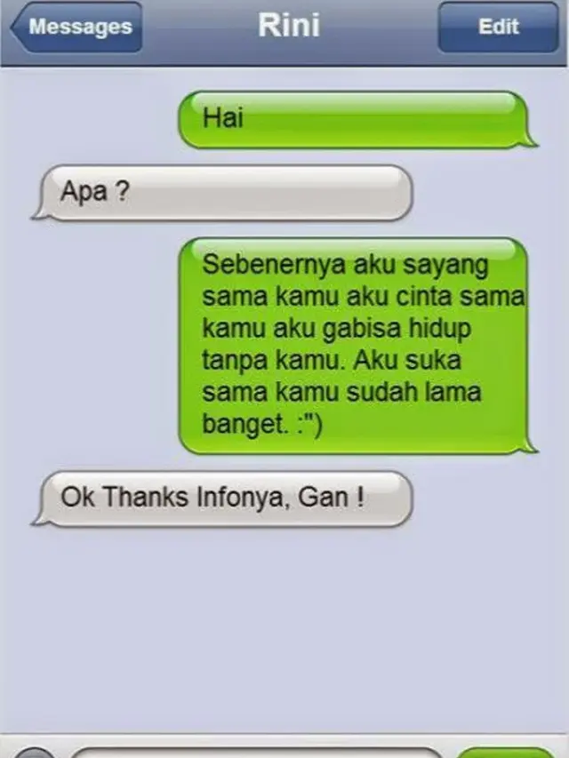 Ngakak, 6 Chat Lagi PDKT tapi Gagal Total