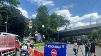 Pengalihan Jalur Imbas Demo Buruh Depan DPR (Foto: Ady Anugrahadi/Liputan6.com)