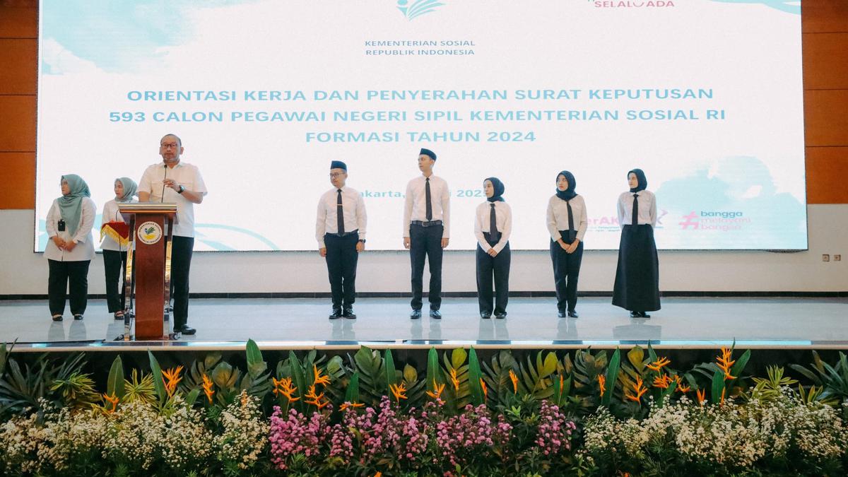 593 CPNS Kemensos Terima SK, Sekjen: Jangan Dibayangkan Kerjanya Enak
