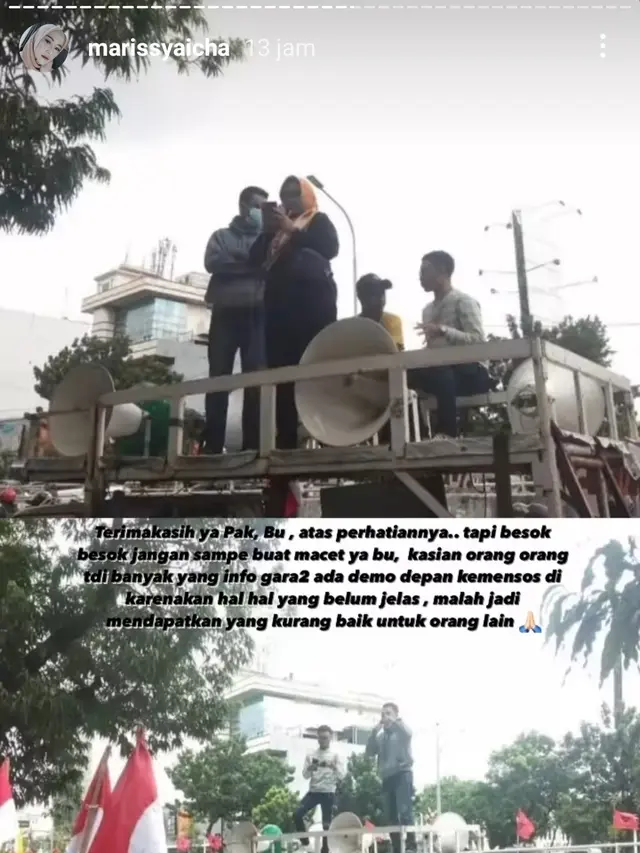 Unggahan Marissya Icha. (Foto: Instagram @marissyaicha)