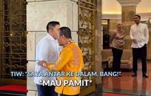 Momen Tarik-tarikan Seskab Teddy dan Menteri Bahlil, 'Bang Ayo Saya Antar, Sudah Enggak Usah