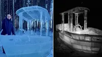 Pria Ini Bangun dan Berlayar dengan Perahu yang Dibuat dari Es, Bikin Takjub (Sumber: Oddity Central)