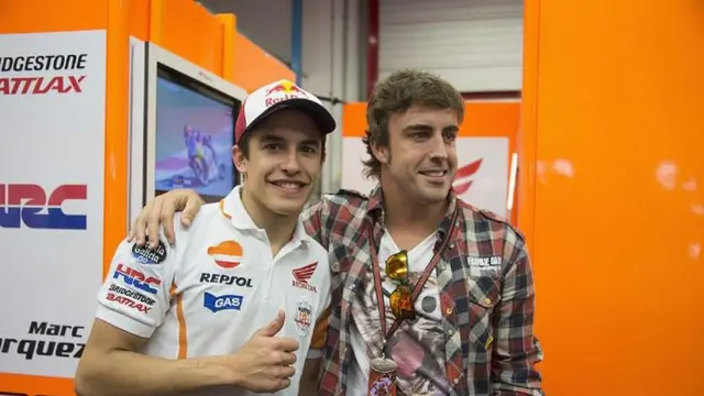 Marc Marquez dan Fernando Alonso 