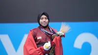 Siti Nafisatul Hariroh penyumbang emas perdana Indonesia di ajang Islamic Solidarity Games. (NOC Indonesia)