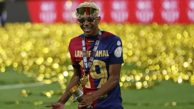 Foto: Barcelona Sukses Raih Gelar Juara dalam Laga Final Copa Del Rey yang Penuh Drama
