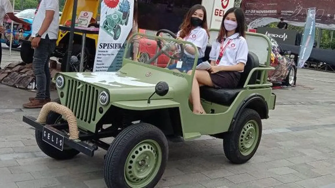 Gelis Mini Jeep dapat menempuh jarak hingga 30 km