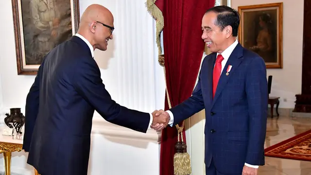 CEO Microsoft Satya Nadella Temui Presiden Jokowi