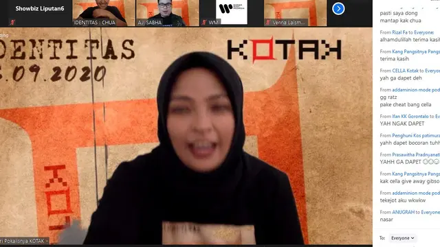 Tantri Kotak di sela-sela peluncuran album Identitas yang dilakukan secara virtual (Liputan6.com/ Hernowo Anggie)
