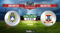 Jadwal laga persahabatan internasional, Indonesia vs Mauritius. (Bola.com/Dody Iryawan)