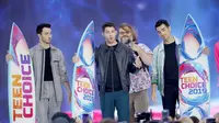 Jonas Brothers dalam Teen Choice Awards 2019 (Photo by Danny Moloshok/Invision/AP)