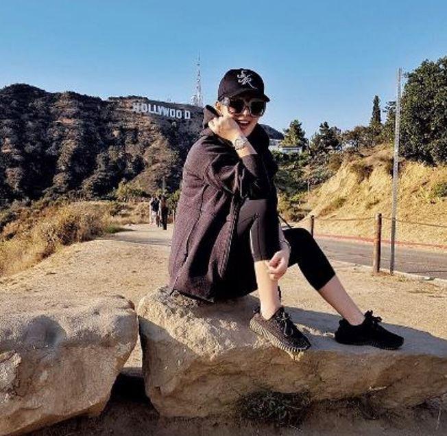 Syahrini tengah menikmati liburannya di Amerika Serikat (foto: Instagram)