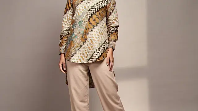Model Baju Batik Terbaru 2025 Wanita Berhijab