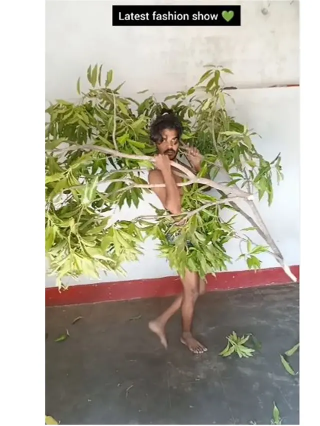 Mimi Peri Versi India, Ini 6 Potret Nyeleneh Pria Pakai Baju Tema Tanaman