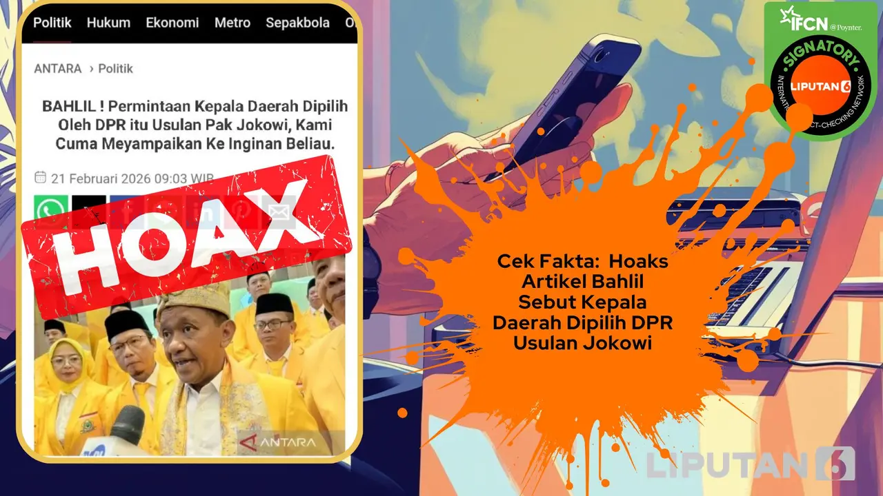 Cek Fakta artikel Bahlil sebut pemilihan kepala daerah oleh DPR usulan Jokowi