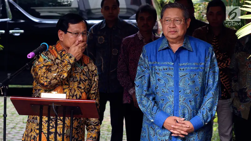 SBY Resmi Usung Prabowo sebagai Calon Presiden 2019