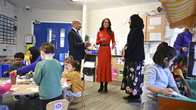 Kate Middleton. (Justin Tallis/Pool Photo via AP)