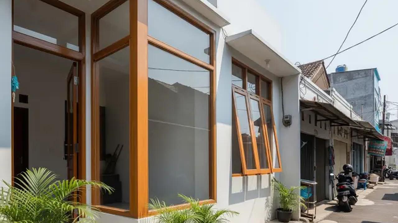 Jendela &amp; Kusen Ekonomis: Kayu Lokal dan Jendela Mati/Ide Desain Rumah Tipe 36 di Tanah Kavling Budget Rp 100 Juta (Sumber: gemini.com)