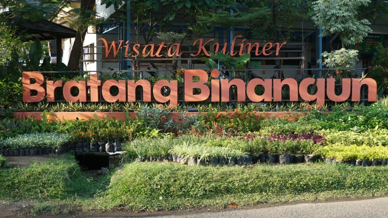 Lokasi wisata kuliner Bratang Binangun Surabaya. (Dian Kurniawan/Liputan6.com)