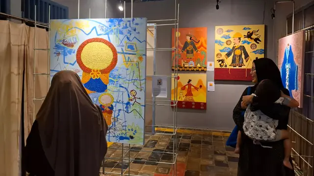 Dari Kandang Ayam, Desa Ini Jadi Cartoon Village Pertama di Indonesia dengan Lukisan Sepanjang 350 Meter